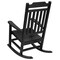 Flash Furniture Winston All-Weather Rocking Chair in Black Faux Wood, PK2 2-JJ-C14703-BK-GG - alternate 2